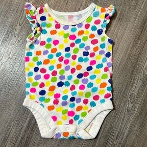 Children’s Place Polka Dot Onesie- Size 0-3m